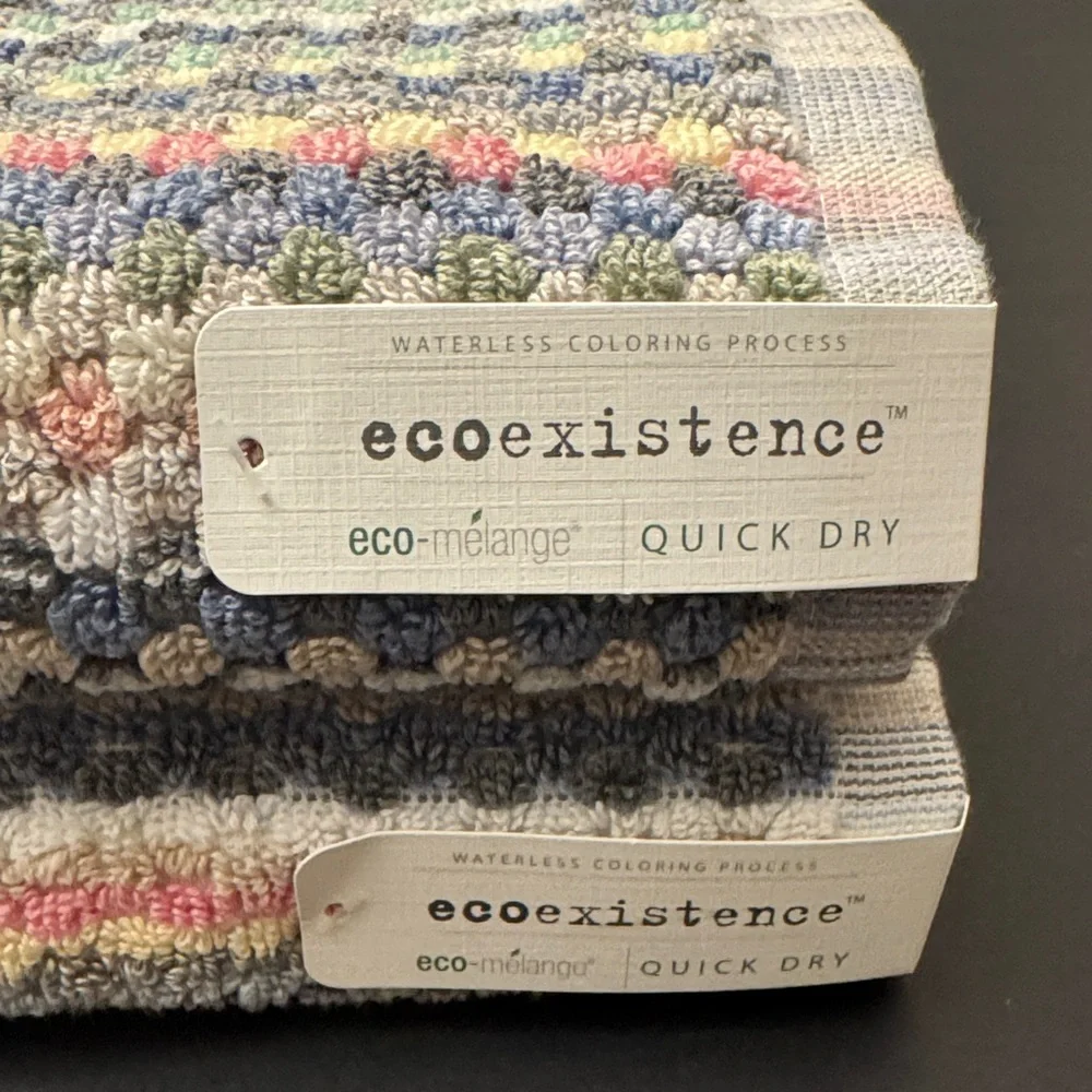 4pc ECOEXISTENCE Eco-Melange Quick Dry Bath Towel Set - WaterlessColoringProcess - Picture 5 of 9